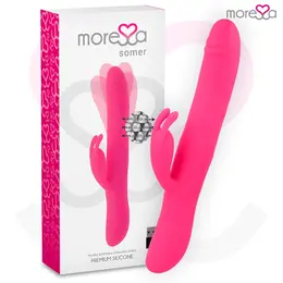 Moressa Somer Premium Silikonski Intimni Uređaj sa Više Rotacija 28cm Roze