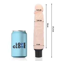 LoveClone Finn Samopodmazujući Intimni Uređaj 21.2cm Bež Vibracija
