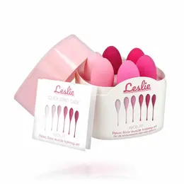LESLIE Kegel Fit Set - 6 Tegova Za Vežbanje Mišića Karlice, Silikon