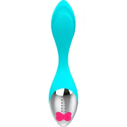 HAPPY LOKY Mini Fun Vibrator Tirkizni USB Punjiv Vodootporan 19.5cm