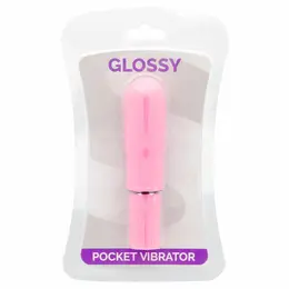Glossy Deep Rose Pocket Vibrator - Kompaktni Vodootporni Model ABS