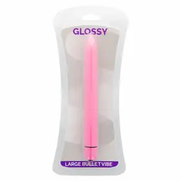 Glossy Slim Duboko Ružičasti Vibrator - Vodootporni ABS, Kompaktni 165 mm