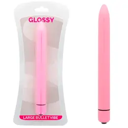 Glossy Slim Ružičasti - Kompaktni Vibrirajući Masažer, Vodootporan, 16.5cm
