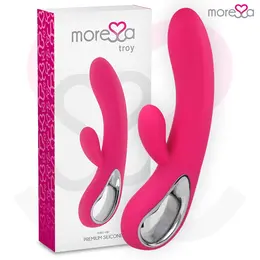 Moressa Troy Premium Silikonski Dvostruki Motor Punjivi Vibrator 20cm