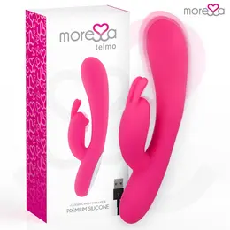 Moressa Telmo Premium Silikonski Punjivi Dvostruki Vibrator 19.5cm