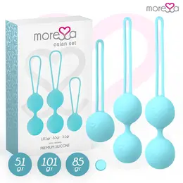 Moressa Osian Premium Set za Trening Dna Karlice Tirkizni Silikon 3 Veličine
