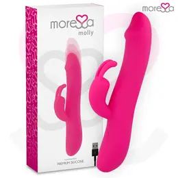 Moressa Molly Premium Silikonski Dvostruki Motor Punjivi Model, Ljubičasta