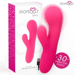 Moressa Jerry Premium Silikonski Dvostruki Motor Intimna Mašina, 30 Režima, Roze
