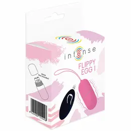 Intense Flippy I Vibrirajuće Jaje na Daljinski Upravljač Roze Silikon 12 Režima
