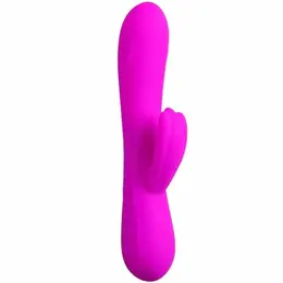 Pretty Love Barrette Dvomotorni Silikonski Intimni Sistem, 30 Režima, Ljubičasta