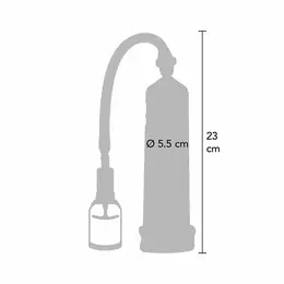 TOYJOY Power Massage Pumpa Transparentni Cilindar Sistem Za Merenje 23cm