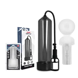 Pump Addicted RX7 Crni Vakuum Sistem sa Stimulacionim Rukavom 24cm