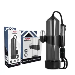 Pump Addicted RX5 Crni Vakuum Sistem sa Integrisanom Vibracijom, 23cm