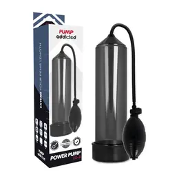 Pump Addicted RX3 Crni Vakuum Trener ABS Silikon 23cm Vodootporan