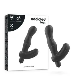 Addicted Toys P-Spot Silikonski Stimulator Prostate Vibrirajući 8x1.5cm Crni
