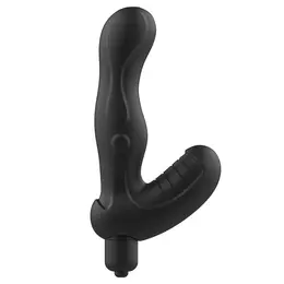 Addicted Toys P-Spot Silikonski Stimulator Prostate Vibrirajući 8x1.5cm Crni
