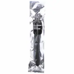 All Black Mega Ripple Silicone Hygiene System 28.5 cm - Flexible Adapter