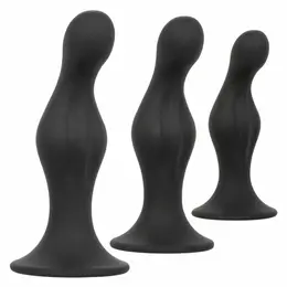 CalExotics Silicone Anal Ripple Kit - 3-Piece Graduated Set with Suction Base