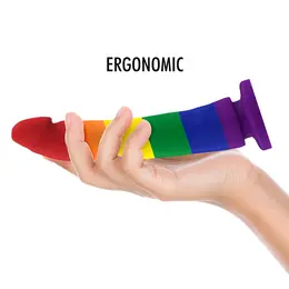 MYTHOLOGY Devon Pride M Intimate Silicone Device, Suction Base, 16.5 cm