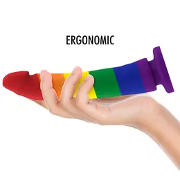 MYTHOLOGY Devon Pride Intimna mašina L - Premium silikon, Pride boje