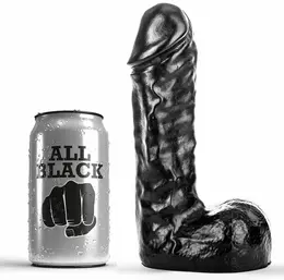All Black Model AB19 Kompaktna PVC intimna mašina 19 cm Crna