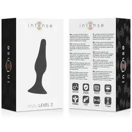 Intense Anal Level 2 Silicone Plug 11.5 cm Black - Advanced Flexible Model