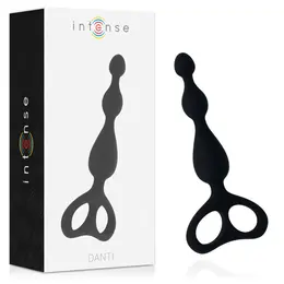 INTENSE Danti Crni silikonski analni čep 17.5 cm Materijal bezbedan za telo