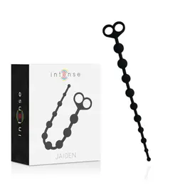 INTENSE Jaiden Silicone Intimate Beads Black 34cm Hypoallergenic
