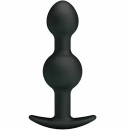 Pretty Love Special Stimulation Silicone Intimate Bead Plug 10.3 cm Black