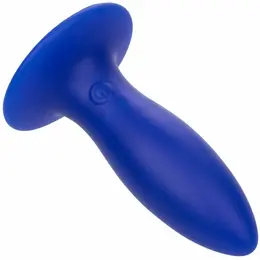 CalExotics Admiral Torpedo Blue Vibrating Silicone Plug, 9.5 cm, 10 Modes
