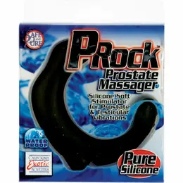 CalExotics P-Rock Silicone Prostate Massager sa Odvojivim Vibratorom, Crna