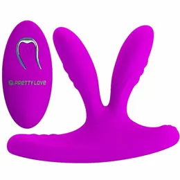Pretty Love Magic Finger Dual-Point Silicone Massager, 12 Modes, USB