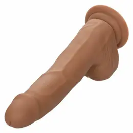 CalExotics Silicone Studs 20 cm Braon - Fleksibilni Anatomski Model sa Sisaljkom