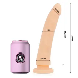 DELTACLUB Silikonski Intimni Uređaj 23cm x 4.5cm Materijal Medicinskog Kvaliteta