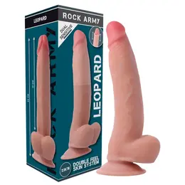 Rockarmy Dual Density Leopard 23cm Intimni Uređaj sa Sisaljkom