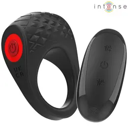 INTENSE Clover Black Vibrating Ring with Remote, 10 Modes, Rechargeable