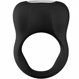 Fun Factory Steady Vibrating Support Ring Black, Flexible Silicone