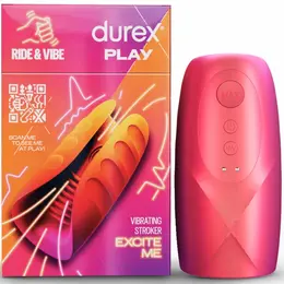Durex Ride & Vibe Punjivi vibrirajući rukav, Teksturiran, Vodootporan