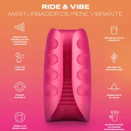Durex Ride & Vibe Punjivi vibrirajući rukav, Teksturiran, Vodootporan