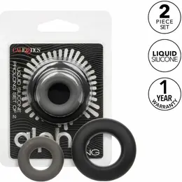 CalExotics Alpha Prolong Set od 2 Siva silikonska potporna prstena
