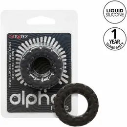 CalExotics Alpha Tečni silikonski Tread prsten Crni 2.5 cm Izdržljiv