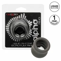 CalExotics Alpha Tečni silikonski crni anatomski potporni prsten 3.75 cm