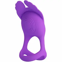 Pretty Love Silas Intimate Ring, 7 Vibration Modes, Rechargeable, Purple