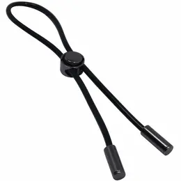 Pretty Love Cord Adjustable Silicone Comfort Ring - Black, 188 mm