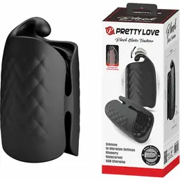 Pretty Love Black Intimate Glans Trainer Rechargeable Vibrating Model 0801S