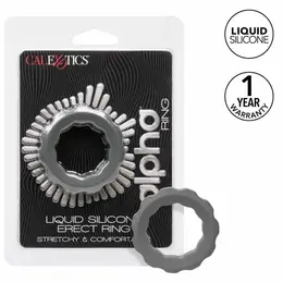 CalExotics Alpha Erect Ring Grey - Ultra-Stretchy Liquid Silicone Enhancer