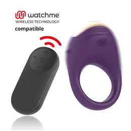 Treasure Robin Intimate Ring with Wireless WatchMe Control, Silicone, Blue