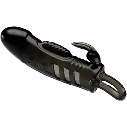 Pretty Love Sloane Black Extension Sleeve with Vibrating Rabbit System