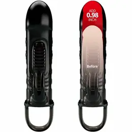 Pretty Love Sloane Black Extension Sleeve with Vibrating Rabbit System
