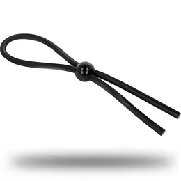 OHMAMA Fetish Silicone Adjustable Ring - Universal Fit, Black
